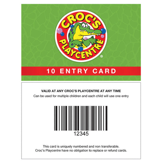 10 Entry Pass with barcode