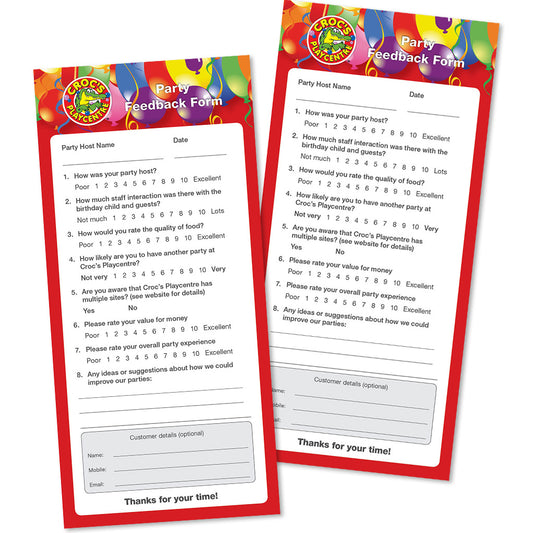 Party Feedback Pads